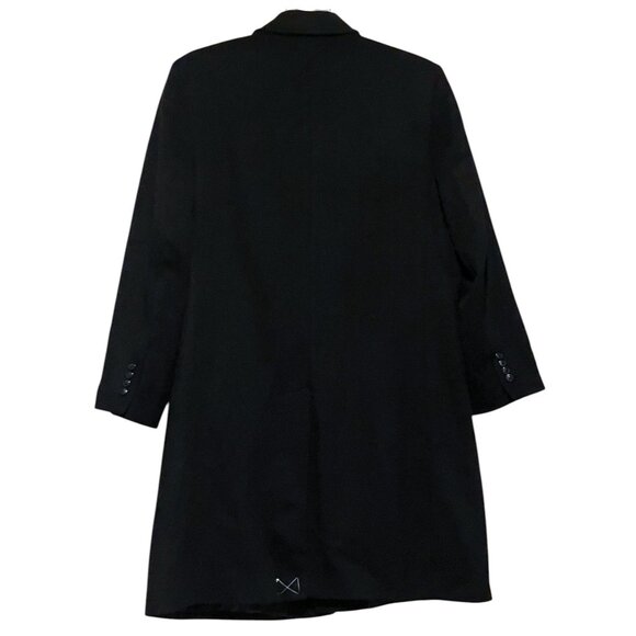 Michael Kors Mens Overcoat 46L Wool Cashmere Single Breasted Trench Coat Jacket - Picture 8 of 11